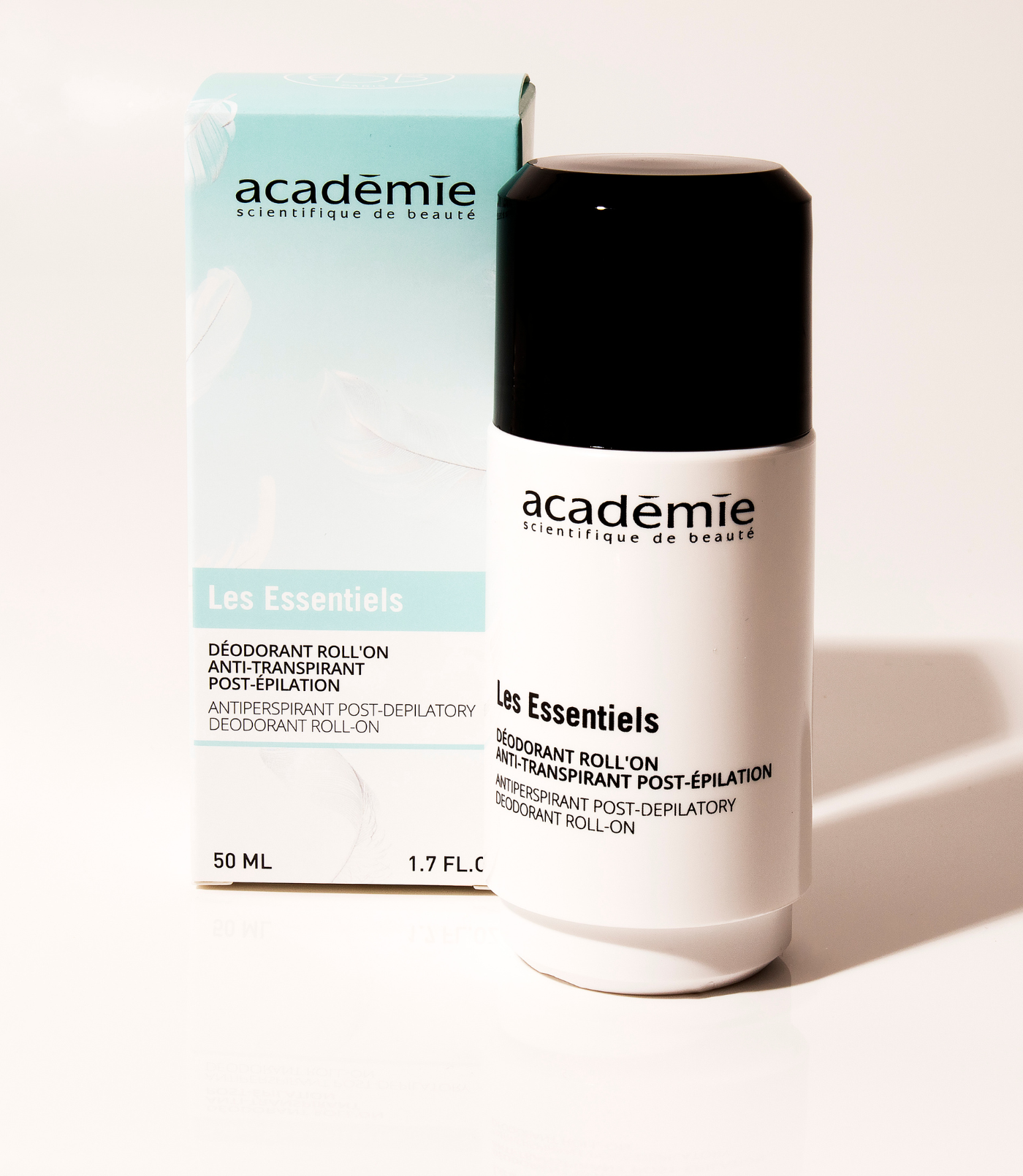 Déodorant Roll-On Anti-Transpirant Post-Épilation Académie Les Essentiels 50 ml